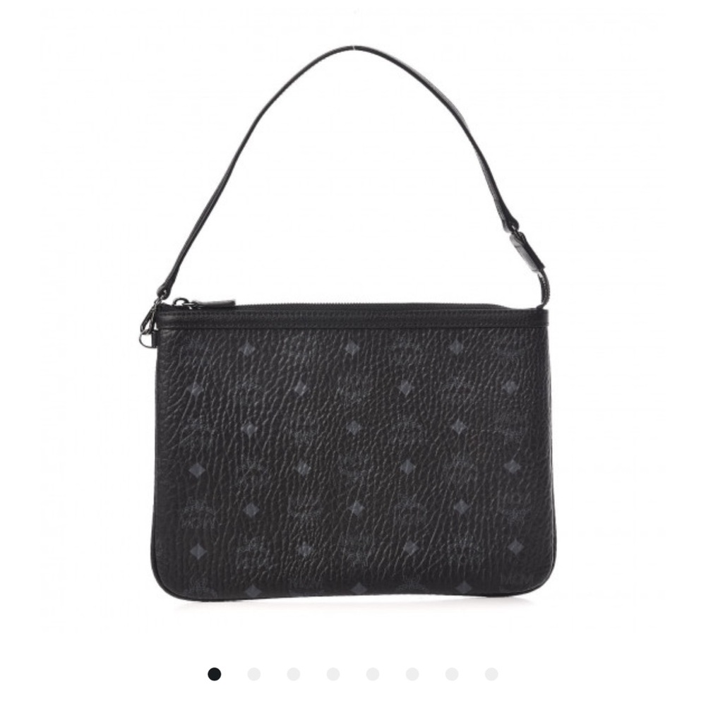 MCM Visetos Liz Shopper Tote Pouch